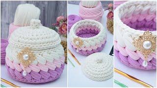 Crochet Marshmallow basket An amazing experience for beginners