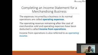 Preparing an Income Statement