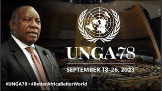President Ramaphosa addresses the 78th Session of the United Nations General Assembly in New York.
