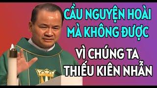 VÌ CHÚNG TA THIẾU KIÊN NHẪN NẾN CẦU NGUYỆN HOÀI MÀ KHÔNG ĐƯỢC . BÀI GIẢNG HAY CỦA CHA PHẠM TĨNH