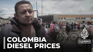 Colombian truckers block roads: Days long protest against increase in diesel prices