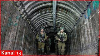 Israeli military shows tunnels in Gaza Strip during organized media tour