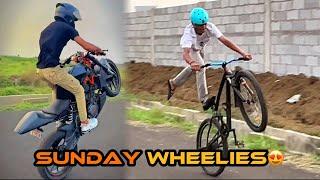 Crazy Halfhold wheelies| Duo wheelie| Durgapur| Training back workout