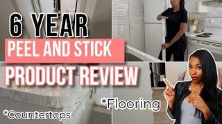 Peel and Stick Wallpaper and Flooring Review... 6 years later