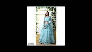 Women's Net Semi stitched lehenga choli with dupatta|| #fashion #shortsfeed