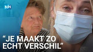 90-jarige Miep eindelijk weer naar buiten dankzij caregiver Lisette