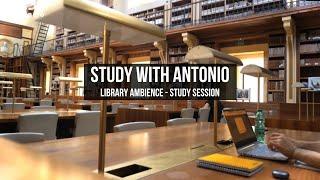 LIVE Library Ambience, White Noises - Study With Antonio