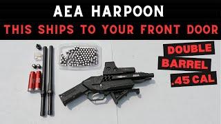 This AEA Harpoon Double Barrel 45 Caliber Pistol Shipped Straight To My Front Door. Lets try it out.