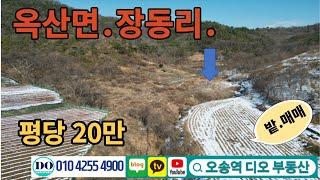 옥산읍.장동리.전340평.매매.평당20만원