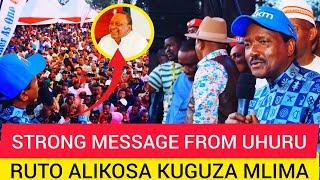 "RUTO IS FINISHED" KALONZO DELIVERS  UHURU'S MESSAGE AT NDUMBERI STADIUM||News Time Tv