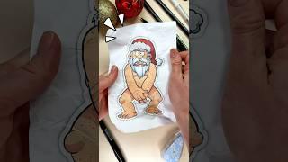 Paper Craft Trick for Christmas with Naked Santa #santa #papercraft #christmas #trick #tricks #fun