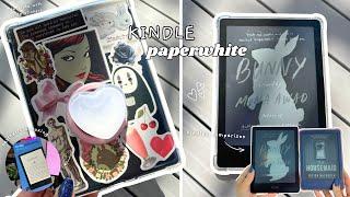 upgrading to KINDLE PAPERWHITE   cozy unboxing, accessories, setup & comparison with basic kindle