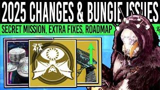 Destiny 2: NEW 2025 CHANGES & SECRET MISSION! Next UPDATE, Bungie Drama, Extra Fixes, Calendar