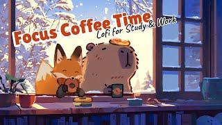 Focus Coffee Time ️ Capybara Lofi Jazzhop Beats for Study & Work