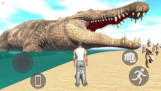 Franklin VS Giant Crocodile in Indian Bikes Driving 3D