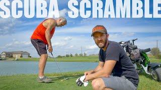 Father-Son Scramble on Backyard Golf Course