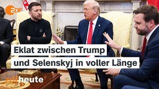 Der Eklat zwischen US-Präsident Trump und dem ukrainischen Präsidenten Selenskyj in voller Länge