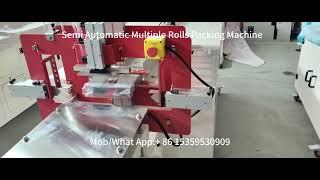 Semi Automatic Toilet Paper Packing Machine Packaging Machine for Toilet Paper Rolls