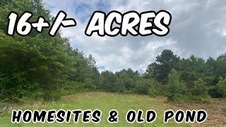 16 Acres - Land For Sale in Alabama - Wooded - Home Site - Small Pond