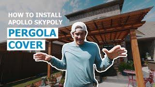 How To Install A Pergola Roof (Our Apollo SkyPoly) | Cover Your Pergola Installation