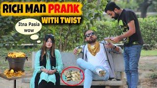 Rich Man Prank On Cute Girl ️ With a Twist  | Epic Reaction 