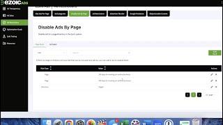 How To Disable Ads By Page | Ezoic Ads Monetization Settings