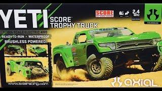 Axial Racing Yeti™ SCORE® Trophy Truck® 1/10 Scale Electric 4WD – RTR - Unboxing & First Look