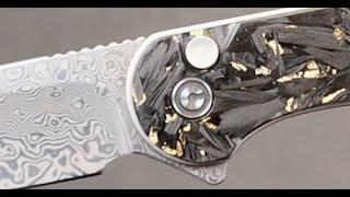 CIVIVI Shreds It! Elementum II Flipper in Shredded Carbon Fiber & Golden Shred. Damascus blade, more