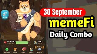 memeFi Daily Combo 30 September | memeFi Secret Code Today 30 September