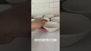 handmade ceramic bowls for trinkets, jewellery // pottery // learning pottery // clay