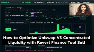 How to Optimize Uniswap V3 Concentrated Liquidity with Revert Finance Tools to get 60% or more APR