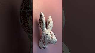 From plates to…  #mosaic #bunny #art #porcelain lain