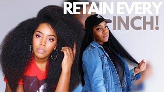 How To Retain Every Inch of Hair Growth  | Natural Hair | Melissa Denise