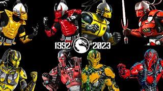 Evolution of Cyrax vs Sektor in EVERY Mortal Kombat Games MK3 to MK11 | 2K 60 FPS #mk12