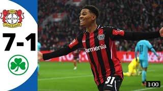 Bayer Leverkusen vs Greuther Furth 7-1 All Extended Highlights & Goals -2021 HD