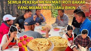 MERTUA BIKIN ROTI BAKAR DAN KUAH TELUR YANG WANGI BUAT PEKERJA, LALU BELI BUAH & LIHAT HARGANYA YUK