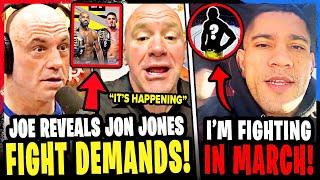 Joe Rogan LEAKS Jon Jones DEMANDS for Tom Aspinall FIGHT! Alex Pereira FIGHTING in MARCH! McGregor