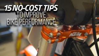 15 No-Cost Tips To Improve Bike Performance