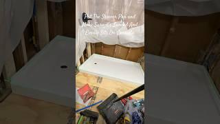 How to Install Sterling Shower Base in 30 seconds (With Access to Plumbing)#shorts #bathroom #diy