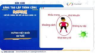 SÂN CHƠI SÁNG TẠO LẬP TRÌNH SCRATCH ITRAINKIDS - HỌC VIÊN HUỲNH VIỆT KHÔI - 08 TUỔI