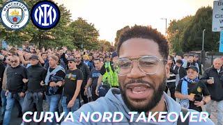 Inter Milan vs Man City | The Famous Curva Nord Take Over Manchester! | UCL