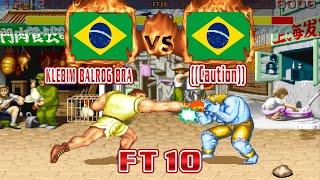 Street Fighter 2: Champion Edition - KLEBIM BALROG BRA (BRA) VS (BRA) ((Caution)) [Fightcade/FT10]