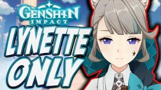 Can You Beat Genshin Impact Only Using Lynette??!!