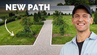 NEW Pathway Installation for a New Perennial Bed | Part I