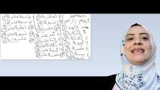 how to learn numbers in Arabic with Sahar