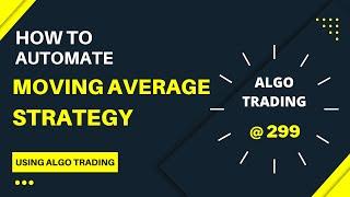 Algo trading with moving averages using Robomatic