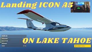 How to Take off and Land on Water - ICON A5 - Lake Tahoe - Microsoft Flight Simulator 2020