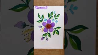 Simple creative flower art ||#Short