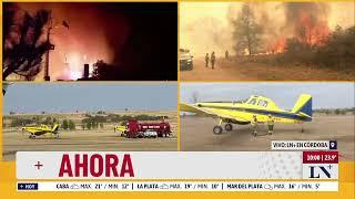 Incendios forestales en Córdoba: 4 focos activos y dos detenidos