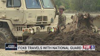 FOX8 travels with National Guard to areas devastated by Helene in western North Carolina